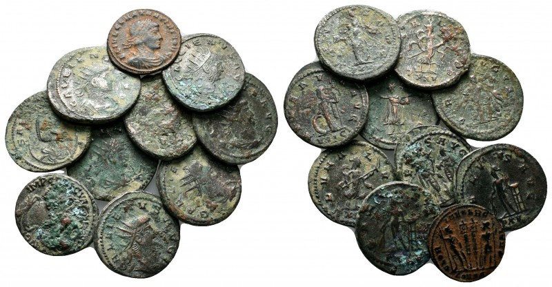 Lot of 10 Roman Coins,
Condition: Very Fine

Weight: lot
Diameter: