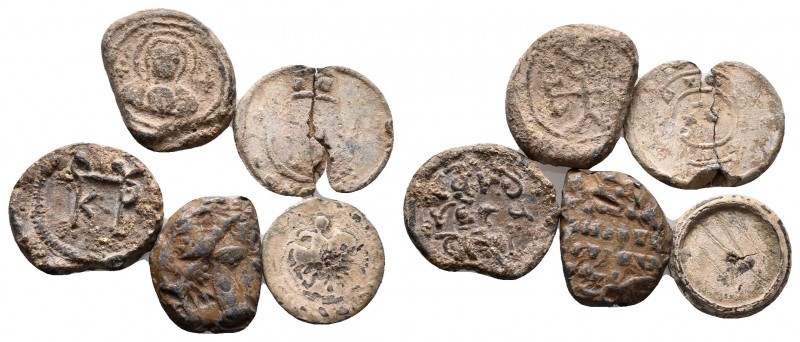 Lot of 5 Lead Seals,
Condition: Very Fine

Weight: lot
Diameter: