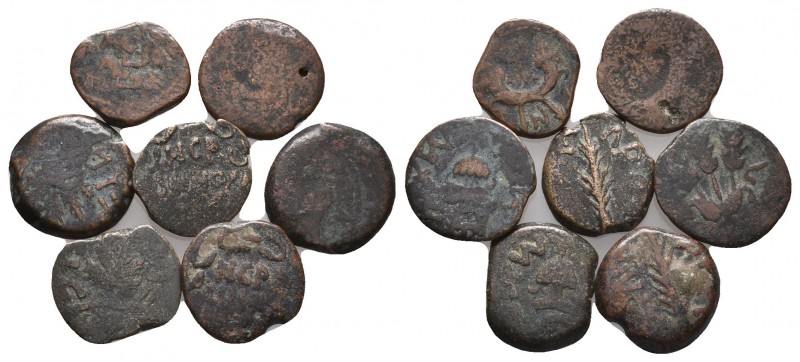 Lot of 7 Judaen Coins,
Condition: Very Fine

Weight: lot
Diameter: