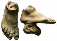 Excellent Artistic Ancient Roman Bronze Foot Fragment, 1st - 2nd Century A.D
Condition: Very Fine

Weight: 75.2 gr
Diameter:47 mm

Provenance: Propert...