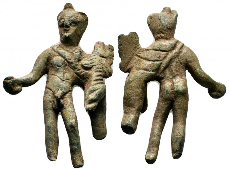 Ancient Roman bronze Hermes Statue, 1st - 2nd Century A.D
Condition: Very Fine

...