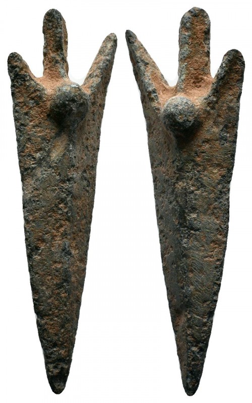 Early Age Arrow Head, 6th -2nd C. BC.
Condition: Very Fine

Weight: 11.8 gr
Diam...