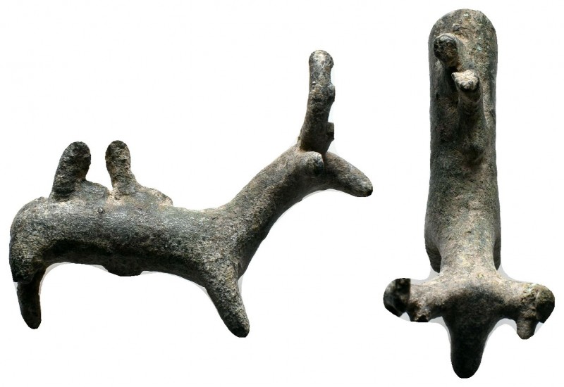 Archaic Period Statue of a Stag, 6th -2nd C. BC.
Condition: Very Fine

Weight: 3...