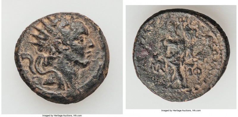 SELEUCID KINGDOM. Antiochus IV Epiphanes (175-164 BC). AE (21mm, 7.42 gm, 12h). ...