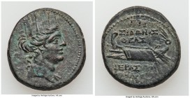 PHOENICIA. Sidon. Pseudo-Autonomous Issues. AE (22mm, 8.37 gm, 2h). About XF. Dated Civic Year 193 (AD 82/3). Turreted head of Tyche right / ΓAP (date...