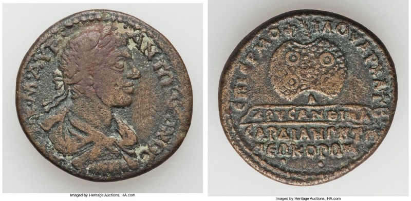 LYDIA. Sardes. Elagabalus (AD 218-222). AE (29mm, 12.86 gm, 7h). VF. Soulpikios ...