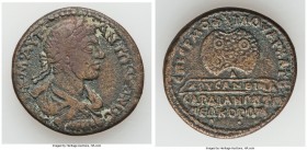 LYDIA. Sardes. Elagabalus (AD 218-222). AE (29mm, 12.86 gm, 7h). VF. Soulpikios Hermophilos, archon. ΑΥ•Κ•Μ•ΑΥΡ-ΑΝΤΩΝƐΙΝΟϹ, laureate, draped and cuira...