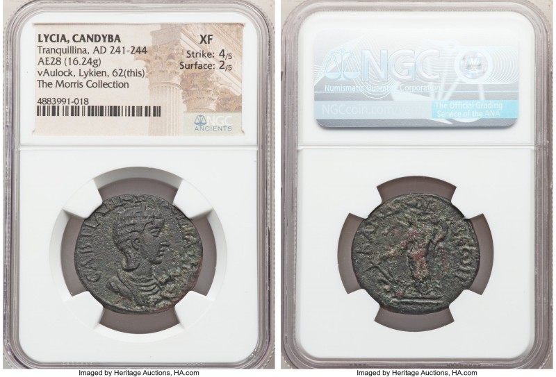 LYCIA. Candyba. Tranquillina (AD 241-244). AE (28mm, 16.24 gm, 12h). NGC XF 4/5 ...