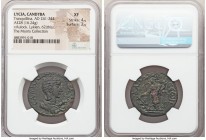 LYCIA. Candyba. Tranquillina (AD 241-244). AE (28mm, 16.24 gm, 12h). NGC XF 4/5 - 2/5. Draped bust of Tranquillina right / KANΔVBЄ ω N, Tyche standing...