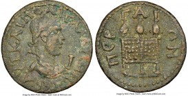 PAMPHYLIA. Perge. Gallienus (AD 253-268). AE 10-assaria (31mm, 2h). NGC XF. ΑVΤ ΚΑΙ ΠΟ ΛΙ ΓΑΛΛΙΗΝΟ CЄΒ, Radiate and draped bust of Gallienus right; I ...