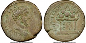 CAPPADOCIA. Caesarea. Commodus (AD 177-192). AE (29mm, 11h). NGC Choice VF. Dated Cos. 13 (AD 192). Laureate, draped, and cuirassed bust right / Agalm...
