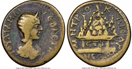 CAPPADOCIA. Caesarea. Julia Maesa (AD 218-225). AE (27mm, 12h). NGC Fine, light scratches. Dated Regnal Year 2 of Elagabalus (AD 218/9). IOVΛIA MAI-CA...