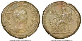 EGYPT. Alexandria. Philip II, as Caesar (AD 244-247). BI tetradrachm (22mm, 11h). NGC Choice XF. Dated Regnal Year 4 of Philip I (AD 246/7). M IOV ΦIΛ...