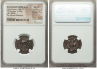 Julius Caesar, as Dictator (49-44 BC). AR denarius (19mm, 3.99 gm, 2h). NGC Choice VF 3/5 - 5/5. Military mint traveling with Caesar in northern Italy...
