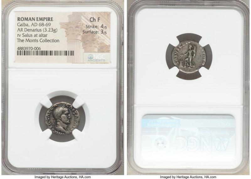 Galba (July AD 68-January AD 69). AR denarius (17mm, 3.23 gm, 6h). NGC Choice Fi...