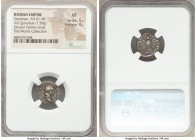 Domitian, as Augustus (AD 81-96). AR denarius (15mm, 1.59 gm, 6h). NGC VF 5/5 - 4/5. Rome, 3rd issue, AD 88. IMP CAES DOMIT AVG-GERM P M TR P VIII, la...