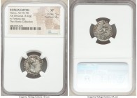 Nerva (AD 96-98). AR denarius (18mm, 3.53 gm, 7h). NGC XF 5/5 - 4/5. Rome, AD 97. IMP NERVA CAES AVG-P M TR P COS III P P, laureate head of Nerva righ...