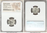 Trajan (AD 98-117). AR denarius (18mm, 3.23 gm, 7h). NGC Choice XF 5/5 - 4/5. Rome, AD 98-99. IMP CAES NERVA TRAIAN AVG GERM, laureate head of Trajan ...