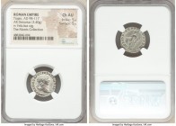 Trajan (AD 98-117). AR denarius (18mm, 3.40 gm, 7h). NGC Choice AU 5/5 - 5/5. Rome, AD 108-109. IMP TRAIANO AVG GER DAC P M TR P, laureate bust of Tra...