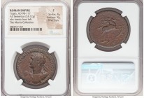 Trajan (AD 98-117). AE sestertius (33mm, 24.12 gm, 5h). NGC Fine 4/5 - 3/5, Fine Style. Rome, AD 103-111. IMP CAES NERVAE TRAIANO AVG GER DAC P M TR P...