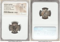 Hadrian (AD 117-138). AR denarius (19mm, 3.16 gm, 7h). NGC MS 4/5 - 4/5. Rome, AD 124-125. HADRIANVS-AVGVSTVS, laureate head of Hadrian right / COS-II...