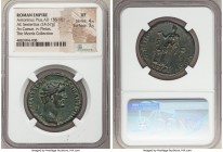 Antoninus Pius, as Caesar (AD 138-161). AE sestertius (32mm, 24.67 gm, 7h). NGC VF 4/5 - 3/5. Rome, AD 138. IMP T AELIVS CAESAR ANTONINVS, laureate he...
