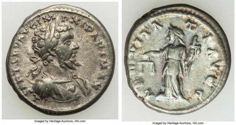 Septimius Severus (AD 193-211). AR denarius (18mm, 4.17 gm, 5h). VF. Laodicea, A...