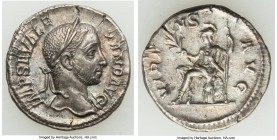 Severus Alexander (AD 222-235). AR denarius (18mm, 3.09 gm, 2h). XF. Rome, ca. 228-231. IMP SEV ALE-XAND AVG, laureate head of Severus Alexander right...