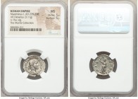Maximinus I (AD 235-238). AR denarius (20mm, 3.11 gm, 1h). NGC MS 5/5 - 5/5. Rome, March AD 235-January AD 236. IMP MAXIMINVS PIVS AVG, laureate, drap...