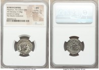 Maximus, as Caesar (AD 235/6-238). AR denarius (20mm, 3.28 gm, 12h). NGC MS 5/5 - 5/5. Rome, AD 236-238. MAXIMVS CAES GERM, bare headed, draped bust o...