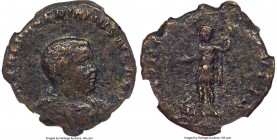 Saloninus, as Caesar (AD 258-260). AE sestertius (26mm, 13.22 gm, 5h). NGC Choice Fine 4/5 - 3/5. Rome, AD 258-260. LIC COR SAL VALERIANVS N CAES, bar...