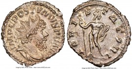 ROMANO-GALLIC EMPIRE. Postumus (AD 260-269). BI antoninianus (19mm, 3.39 gm, 12h). NGC MS 5/5 - 4/5. Trier, AD 268. IMP C POSTVMVS P F AVG, radiate, d...