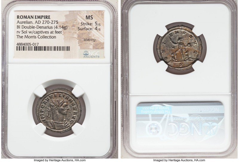 Aurelian (AD 270-275). BI antoninianus (23mm, 4.14 gm, 6h). NGC MS 5/5 - 4/5, Si...