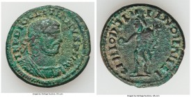 Diocletian (AD 284-305). BI/AE imitative follis or nummus (27mm, 12.48 gm, 5h). VF. Imitating: London, AD 296-303. IMP DIOCLETIANVS PF AVG, laureate, ...