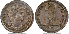 Galeria Valeria (AD 293-311). BI follis or nummus (27mm, 6.52 gm, 5h). NGC Choice AU 5/5 - 4/5. Heraclea, 1st officina, AD 309-310. GAL VAL-ERIA AVG, ...