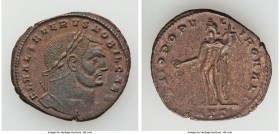 Severus II, as Caesar (AD 305-306). BI follis or nummus (28mm, 6.83 gm, 12h). XF. Heraclea, 3rd officina, AD 305-306. FL VAL SEVERVS NOBIL CAES, laure...