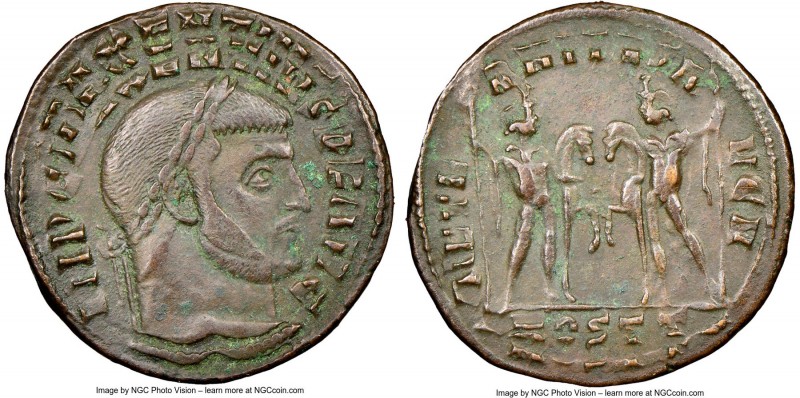 Maxentius, as Augustus (AD 307-312). BI follis or nummus (25mm, 6.47 gm, 6h). NG...