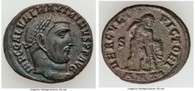 Maximinus II, as Augustus (AD 310-313). BI follis or nummus (21 mm, 4.64 gm, 12h). XF. Antioch, 6th officina, AD 313. IMP C GAL VAL MAXIMINVS P F AVG,...