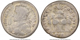 Maximinus II, as Augustus (AD 310-313). BI argenteus (17mm, 2.19 gm, 6h). NGC Fine. Trier, 1st officina, group IV, ca. AD 310-313. IMP MAXI-MINVS AVG,...