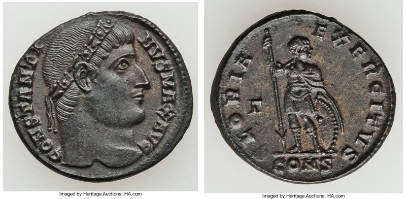 Constantine I the Great (AD 307-227). AE3 or nummus (19mm, 3.02 gm, 11h). VF Con...