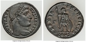 Constantine I the Great (AD 307-227). AE3 or nummus (19mm, 3.02 gm, 11h). VF Constantinople, 3rd officina, AD 327-328. CONSTANTINVS MAX AVG, diademed ...