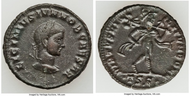 Licinius II, as Caesar (AD 317-324). AE3 or nummus (21mm, 3.39 gm, 6h). XF. Thes...