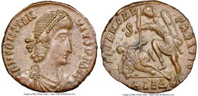 Constantius II, as Augustus (AD 337-361). BI centenionalis (21mm, 5.02 gm, 10h). NGC MS 5/5 - 3/5. Alexandria, 6th officina, AD 351-355. D N CONSTANTI...