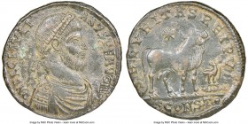 Julian II (AD 360-363). AE1 or BI maiorina (27mm, 5h). NGC XF. Arles, AD 360-363. DN FL CL IVLI-ANVS AVG, diademed, draped and cuirassed bust of Julia...