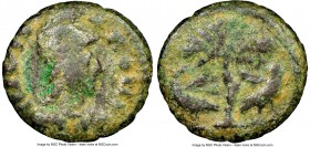 OSTROGOTHS. Pseudo-Autonomous Issues. Ca. AD 493-534. AE half-follis (22mm, 5.74 gm, 1h). NGC VG 4/5 - 4/5. Municipal coinage of Rome, ca. AD 526-534....