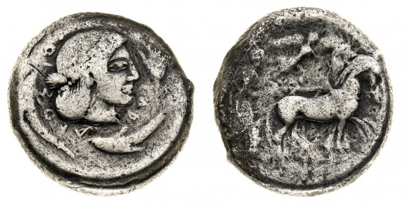 sicilia 
Siracusa - Periodo della Tirannia Dinomenide (485-466 a.C.) - Tetradra...