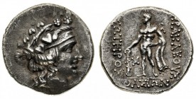 isole della tracia 
Thasos - Tetradramma databile al periodo 148-50 a.C. - Diritto: testa di Dioniso a destra, con corona d’edera - Rovescio: Eracle ...