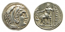 macedonia 
Alessandro III (336-323 a.C.) - Tetradramma postumo databile al periodo 315-294 a.C. - Zecca: Amphipolis - Diritto: testa di Eracle a dest...