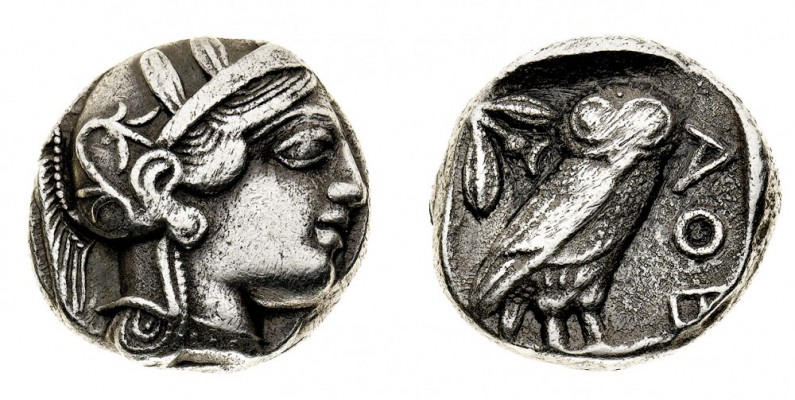 attica 
Atene - Tetradramma databile al periodo 479-393 a.C. - Diritto: testa d...