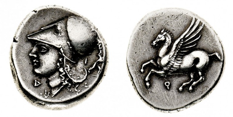 corinzia 
Corinto - Statere databile al periodo 386-307 a.C. - Diritto: Pegaso ...
